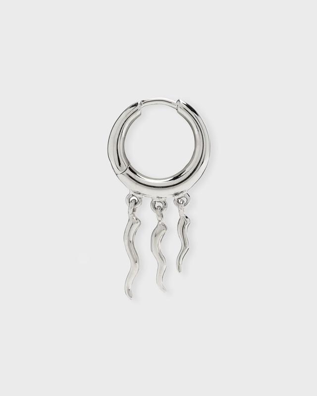 MARIA BLACK Earrings Gaia Huggie  Silver ONESIZE