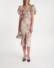 ROTATE Birger Christensen Klänning Midi V-neck leopard Leopard 38