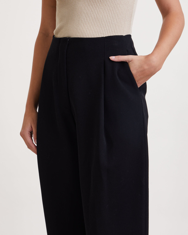Proenza Schouler Byxor Wool Twill  Svart US 6 (EUR 38)