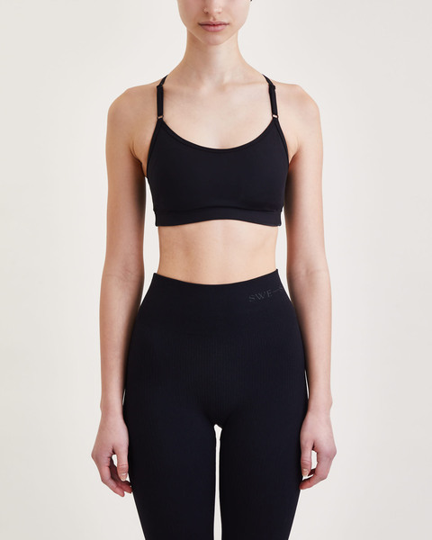 Sports Bra Strappy Sports Black 1