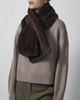 Wakakuu Icons Tørklæde Faux Fur Dark Brown ONESIZE