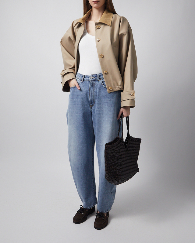 RÓHE Jacket Suede Collar Blouson Sand 34