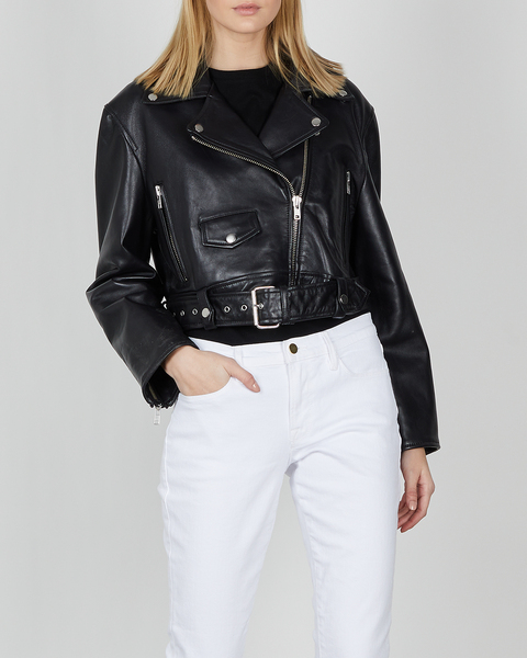 Leather jacket Selena Biker Svart 1
