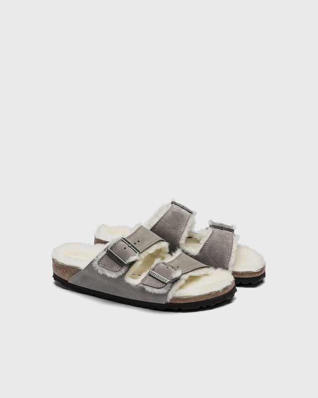 Birkenstock Sandals Arizona Shearling Stone EUR 42