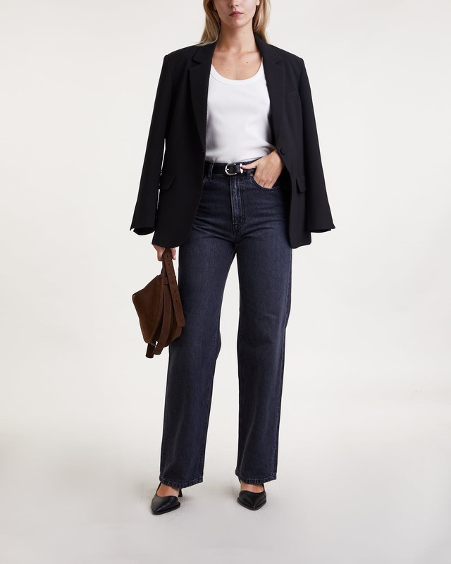 Dagmar Jeans Wide Leg Denim Mörkgrå W28/L34