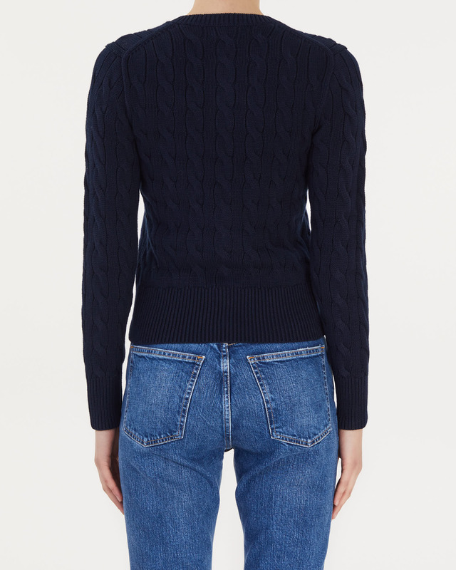 POLO Ralph Lauren Kofta Cable Long Sleeve Navy L