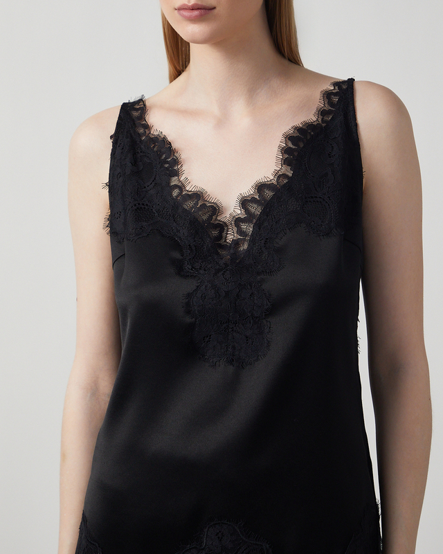 Wakakuu Icons Top Linz Lace Black M
