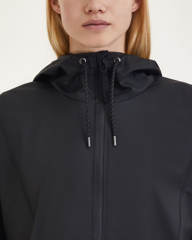 Rains Short Anorak Jacket Black M