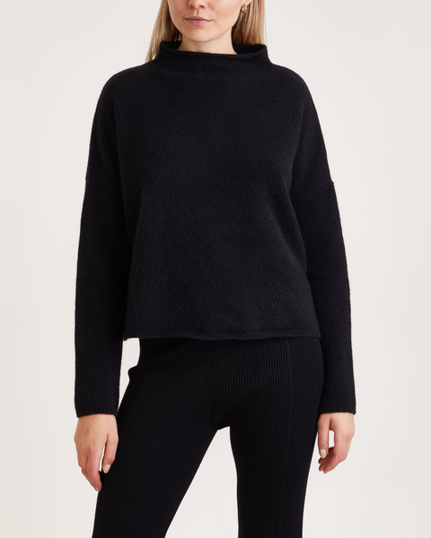 Sweater Mika Yak Funnelneck Svart 1