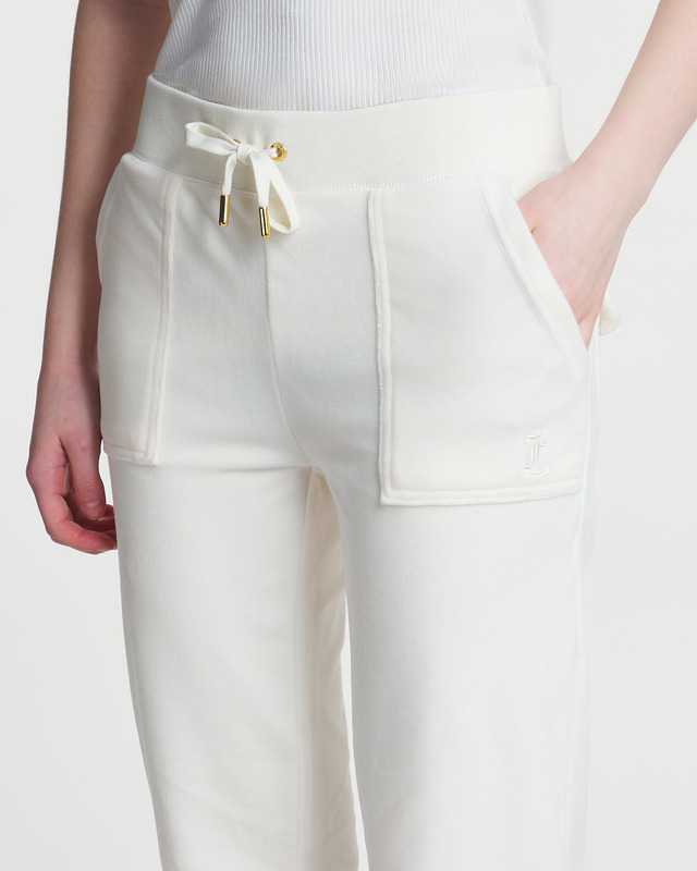 Juicy Couture Trousers Gold Del Ray Pocketed Vit XS