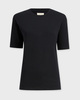 KHAITE T-shirt Mae Short Sleeve Black XS