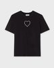 CLOEYS T-shirt heart white Black S