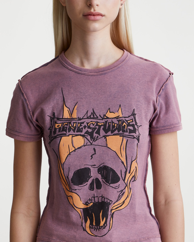 Acne Studios T-Shirt Logo Slim Pink XS