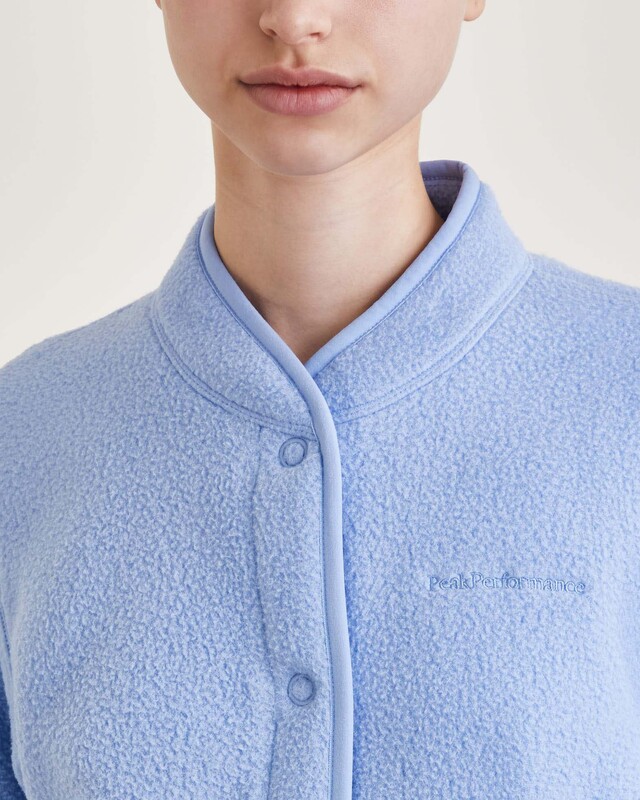 Peak Performance Cardigan W Fleece Snap Blå L