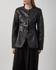 ROTATE Birger Christensen Jacket Flared Leather Mole 38