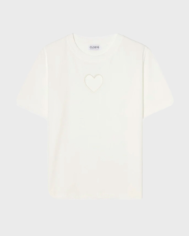 CLOEYS Heart T-shirt Vit M