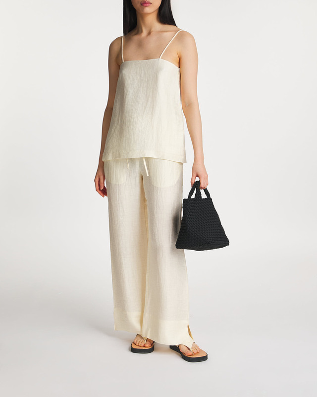 Dagmar Top Linen Strap Vanilla 38