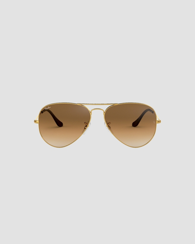 Ray-Ban Sunglasses Aviator Metal 55 Gold ONESIZE