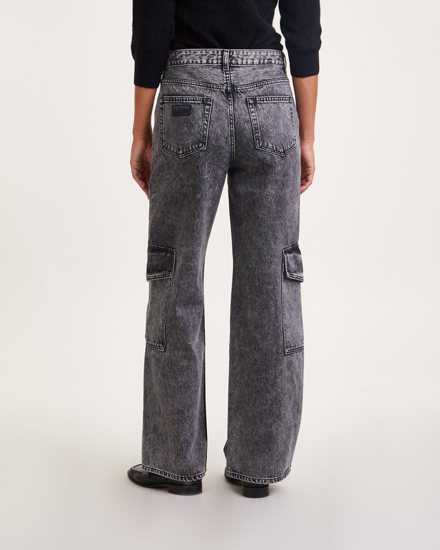 Ganni Jeans Snow Washed Denim Angi Washed black 30