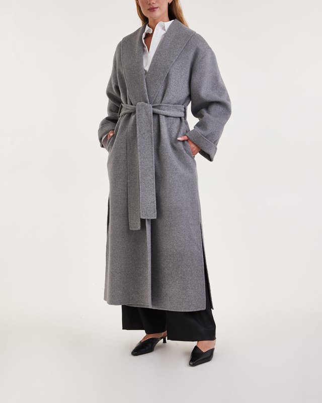 By Malene Birger Coat Trullem Grey melange 34