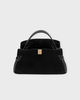 YUZEFI Bag Gyoza Suede Black Black ONESIZE