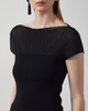 Dagmar Top Contrast Knit Black S