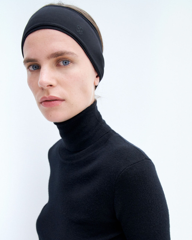 Filippa K Headband Jersey Black ONESIZE