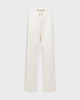 Moncler Trousers Wool Gabardine Tailored Cream IT 40 (EUR 34)