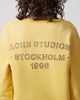 Acne Studios Sweatshirt Washed Logo Light yellow S-M