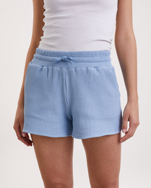 Shorts Waffle Low  Blå 1