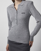 ROTATE  Polo Wool Longleeve Grey L