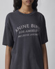 Anine Bing T-shirt Cade Tee Melrose Stencil Black S