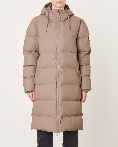 Jacka Long Puffer Taupe 1