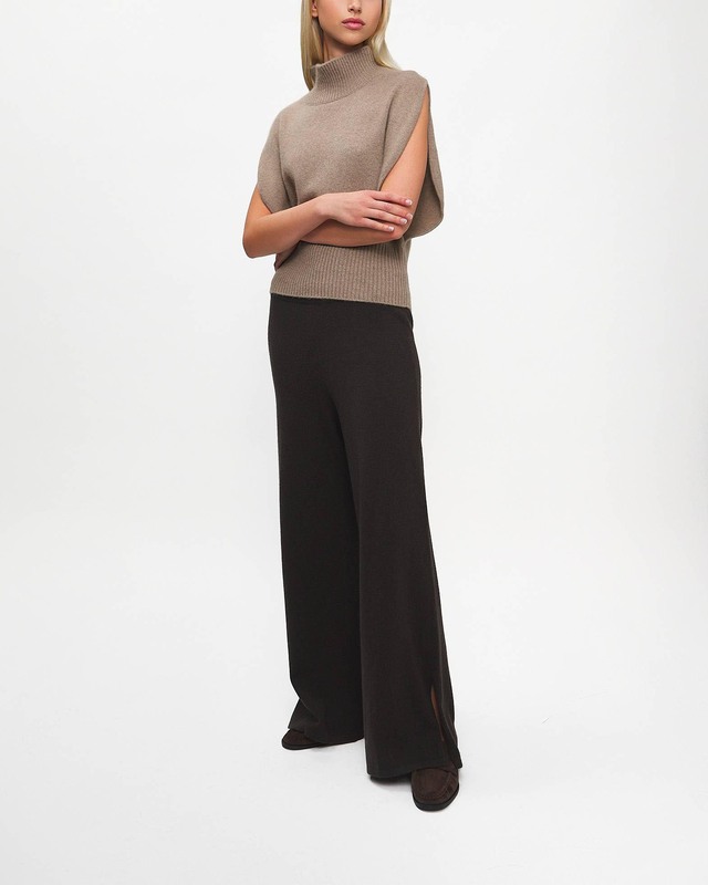 LISA YANG Top Zaya Cashmere Brun 2 (M-L)