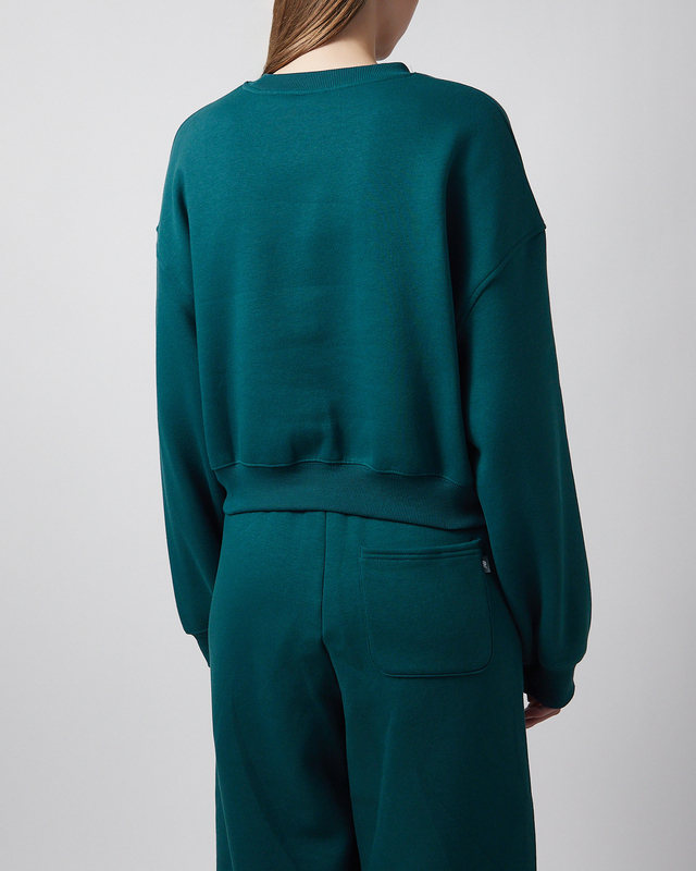 New Balance Tröja Trackside Fleece Crew Grön M