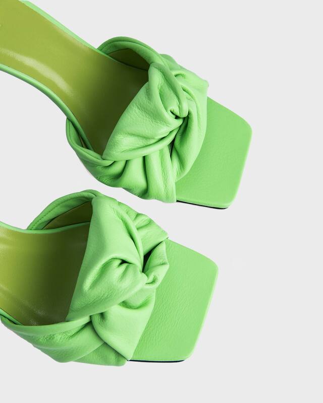 By Far Mules Lana Fresh Green Nappa Leather Green EUR 37