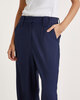 GANNI Byxor Drapey Melange High Waist  Sky captain 38