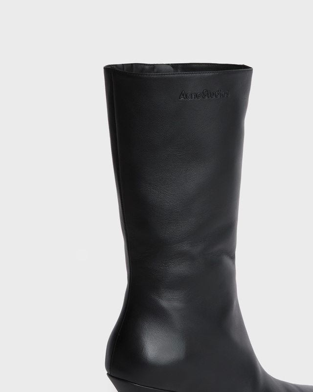 Acne Studios Boots Wedge Leather Black EUR 39