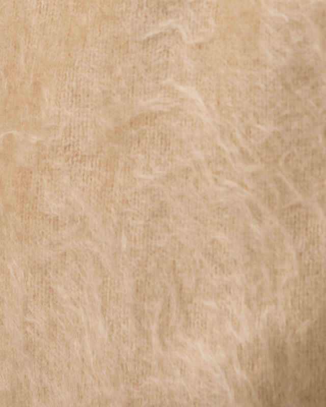 Soft Goat Cardigan Brushed Camel S