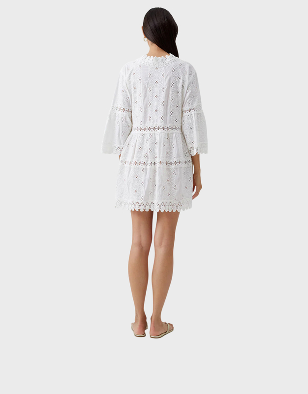 Melissa Odabash Kaftan Victoria  White M