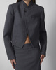 Wakakuu Icons Kavaj Turn Collar Wool Grå M