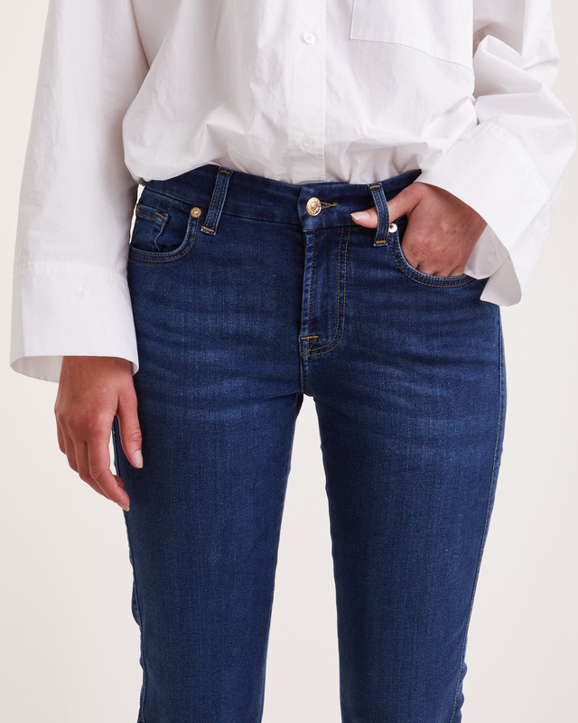 7 For All Mankind Jeans Kimmie Straight Bair Eco Indigo 31