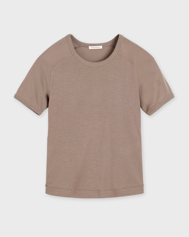 By Malene Birger T-shirt Alezia Lyocell Chocolate M