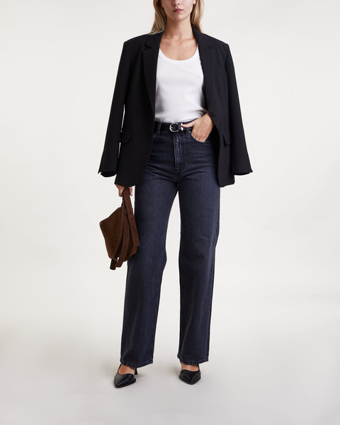 Jeans Wide Leg Denim Dark grey 2