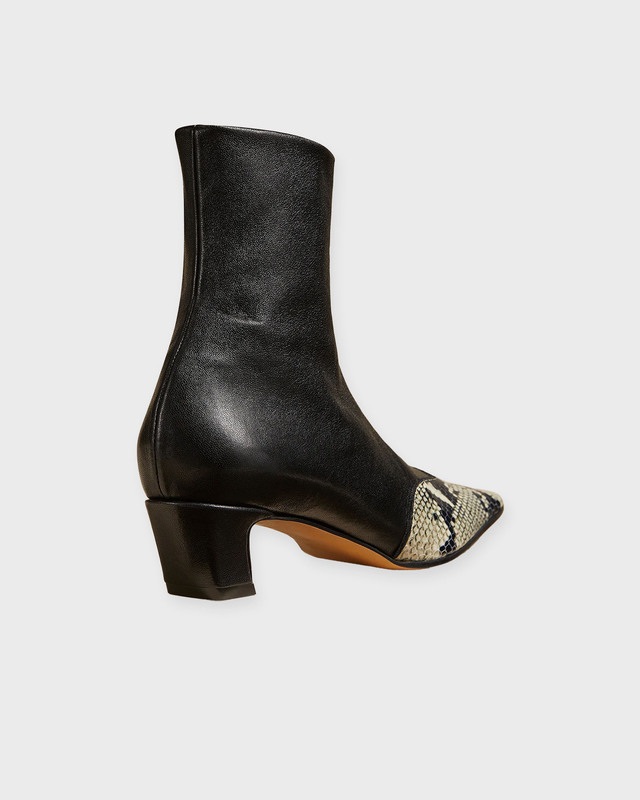 KHAITE Boots Nevada Ankle Stretch  Beige/svart EUR 38