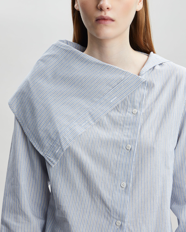 Acne Studios Shirt Button Up Blouse Blå/vit 40