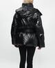 Acne Studios Jacka Hooded Belted Puffer Svart 34