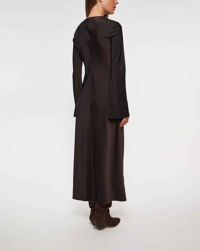 Wakakuu Icons Dress Albina Satin Brun XL