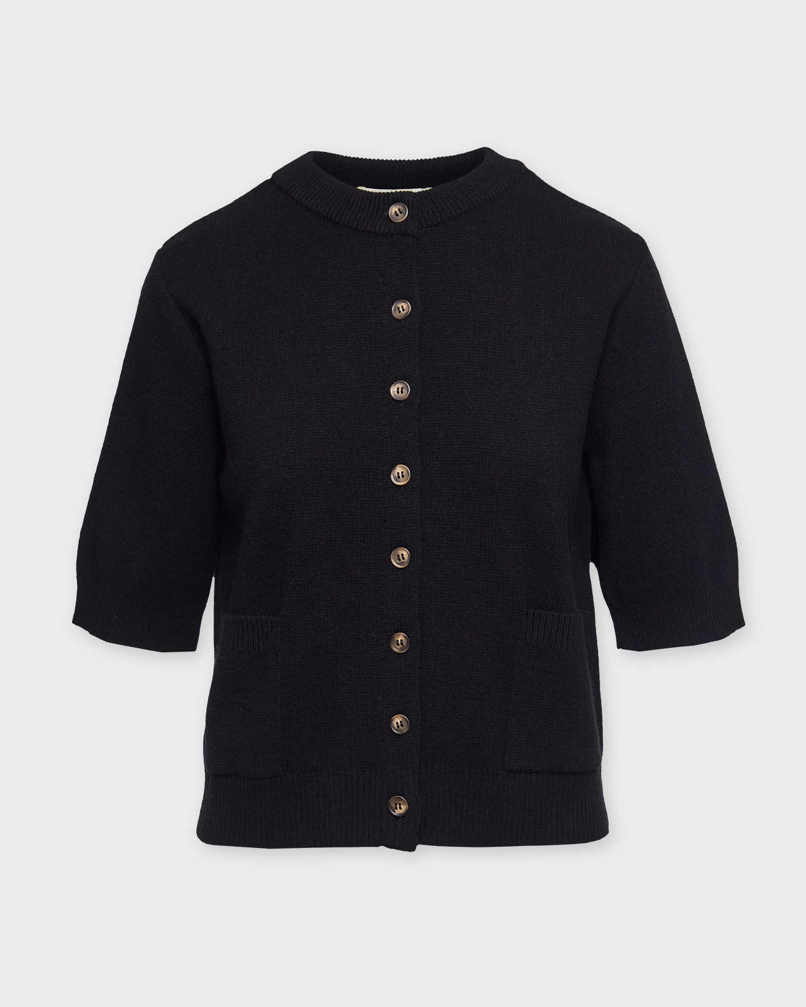 Wakakuu Icons Women's Black Cara Wool Cardigan Svart S