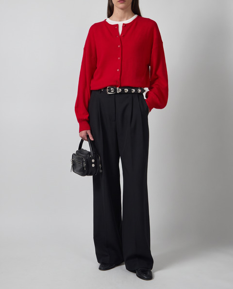 Cardigan Lou Cashmere Wool Rød 2